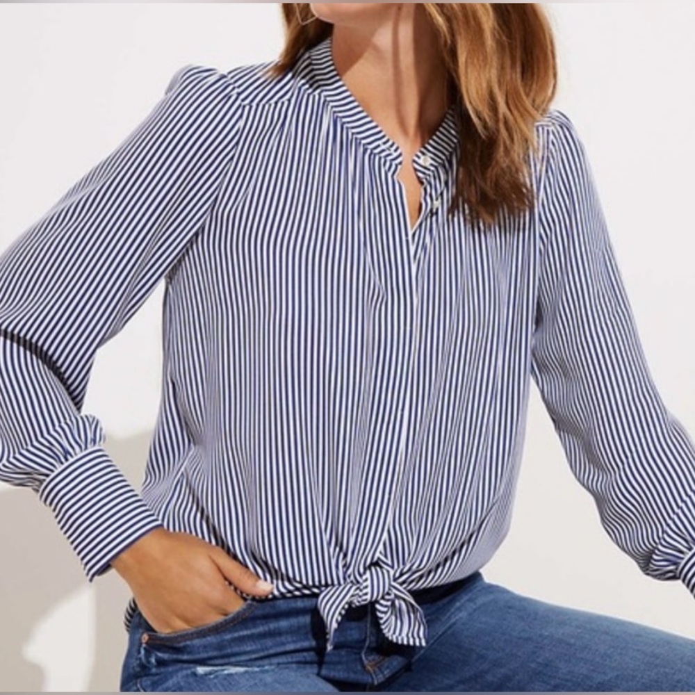 Classy Striped Blouse With Beautiful Details